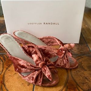 Loeffler Randal Velvet Heel Sandal